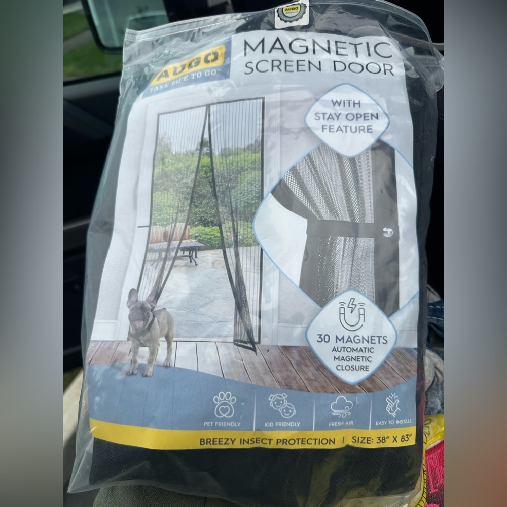 Magnetic screen door